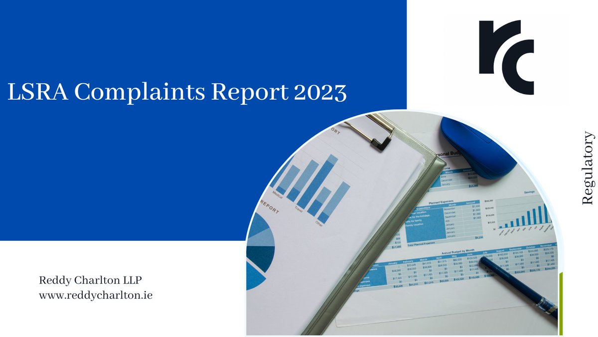 Follow the link below to read Siobhán Lafferty's breakdown of this year's LSRA Complaints Report. #irishlaw #law #regulatory #reddycharlton #complaints #report #lsra #clients
linkedin.com/feed/update/ur…