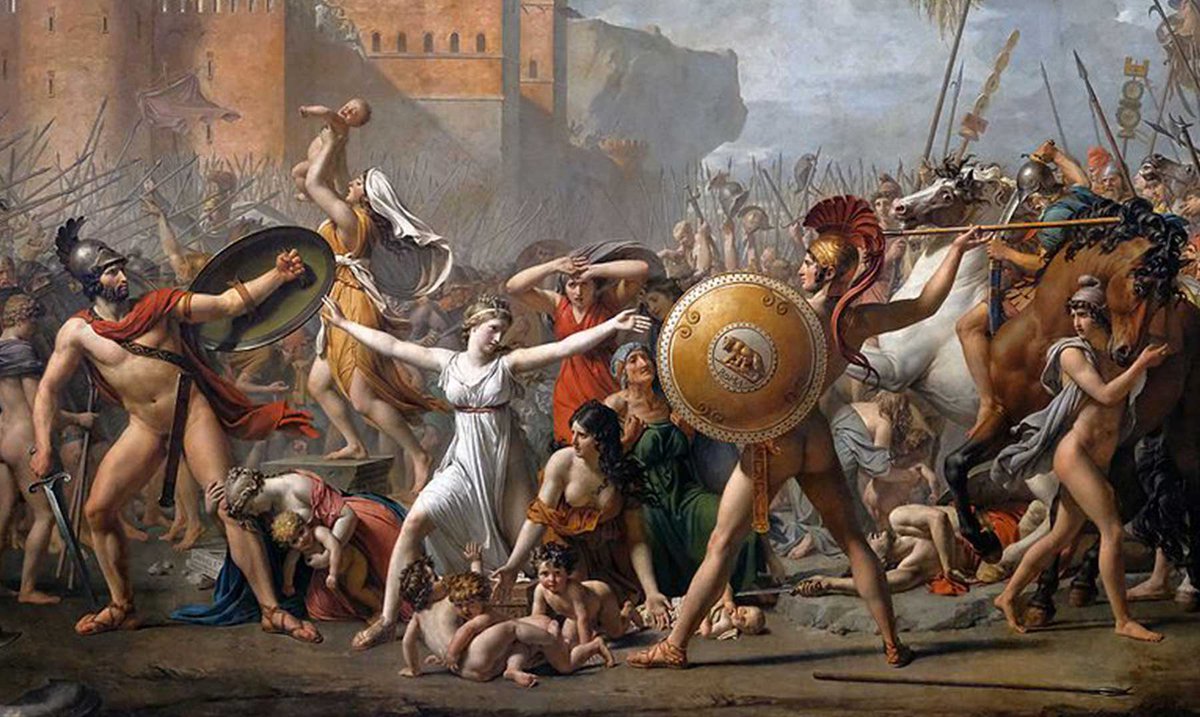 🖼️ El rapto de las sabinas
👨‍🎨 Jacques Louis David 
📆 1799
🎨 Neoclasicismo
📏 385 cm × 522 cm
📍 Museo del Louvre

#historiadelarte #arte #art #historiadores 

lacamaradelarte.com/obra/el-rapto-…