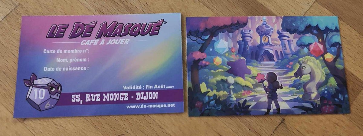 Le_De_Masque's tweet photo. Bonjour à toutes et à tous!
Nos nouvelles cartes adhérentes sont enfin disponibles!
Et comme on fête nos 10 ans on a voulu marquer le coup avec un super design signé @Trefle_Rouge !
Une bonne raison de plus de venir nous voir!
Nous on en est fan 😍et vous? Vous en pensez quoi? https://t.co/vJcYErHMyp