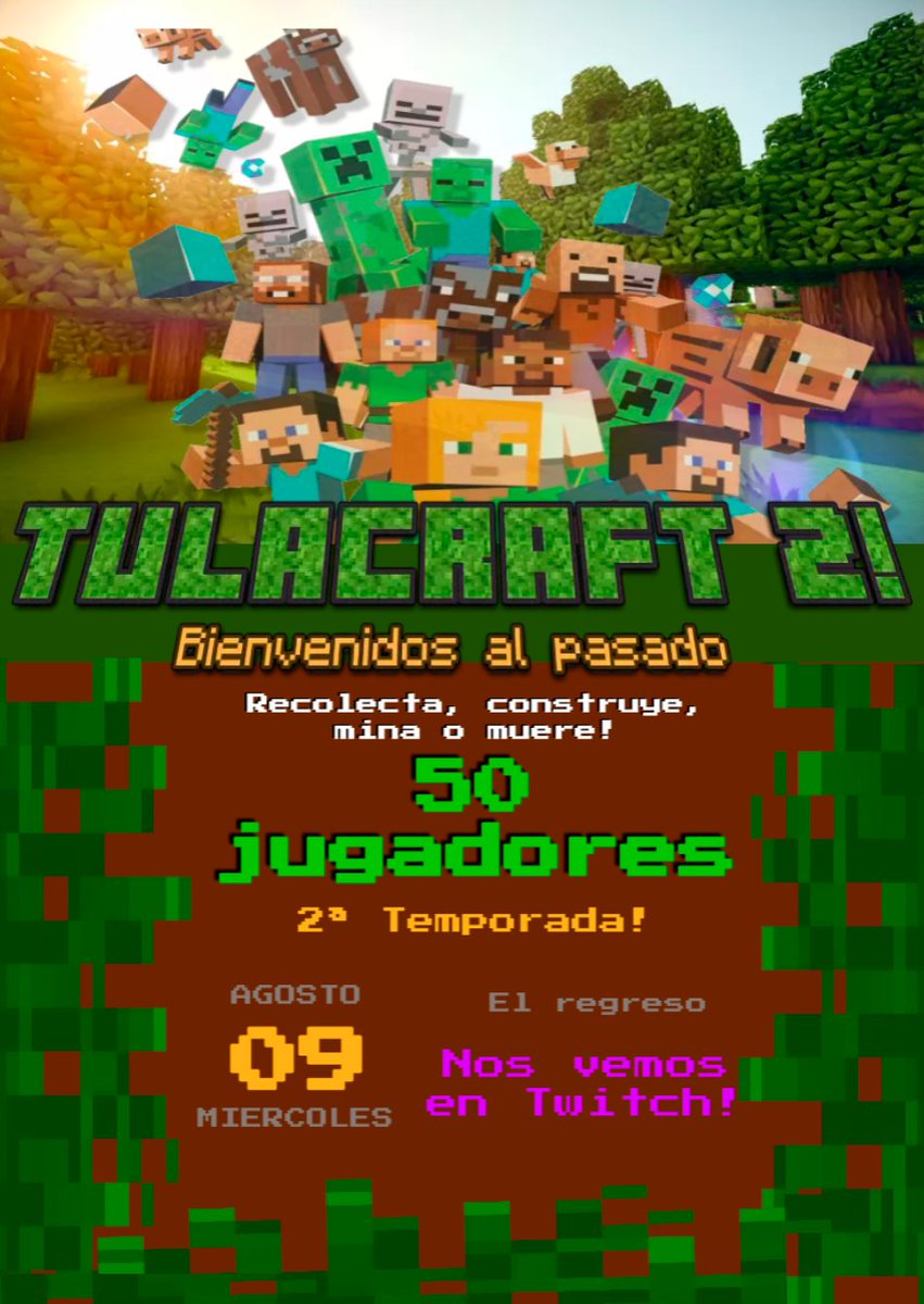 tsuke_96's tweet photo. Tengo un no sé que que se yo de que hoy seael inicio de #Tulacraft2.. que nerviooooos!! https://t.co/ZJSb1aPTfV
