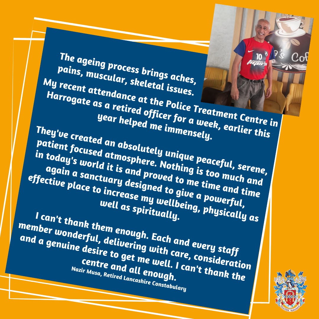 Retired Officers can access both our physiotherapy and retired officer wellbeing programme for just £4.50 per month!

Sign up here: shorturl.at/txAJO