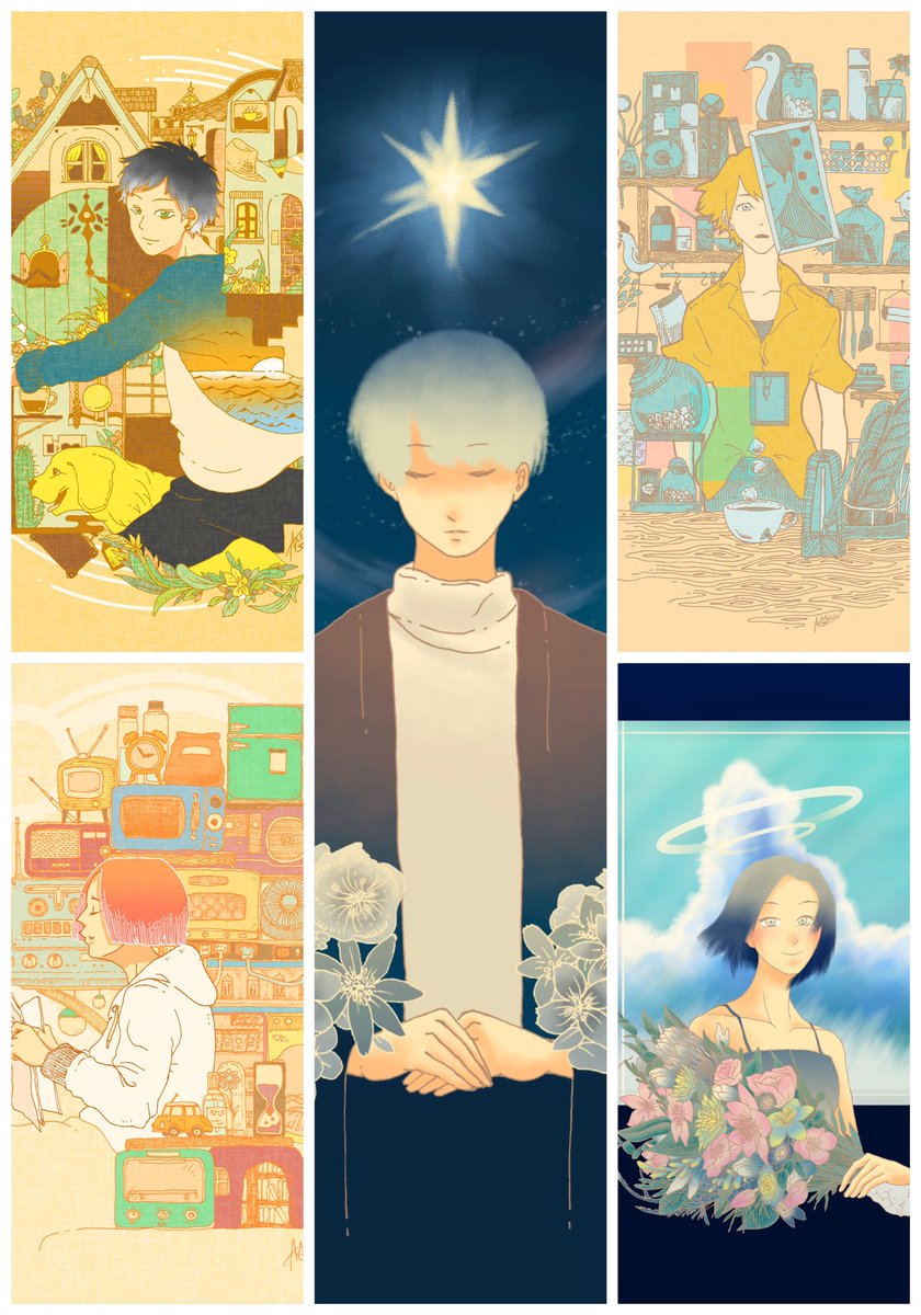 #夏休みはフォロワーさんが増えるらしい 線はボールペンで、着彩はiPadでしている絵描きです。 詩を書いています。 よろしくお願いします🤲