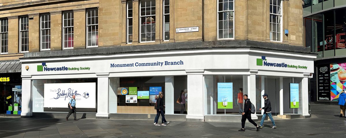 We’re excited to share the news that we are opening a new branch in Newcastle City Centre, moving into the former French Connection shop at Monument. 🎉
Whilst banks continue to close branches, we’re investing in branches across the region.
bit.ly/3qnBuiG