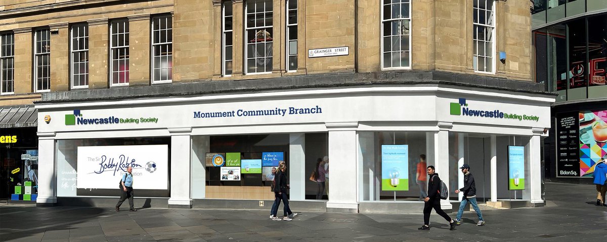 We’re excited to share the news that we are opening a new branch in Newcastle City Centre, moving into the former French Connection shop at Monument. 🎉 Whilst banks continue to close branches, we’re investing in branches across the region. bit.ly/3qnBuiG