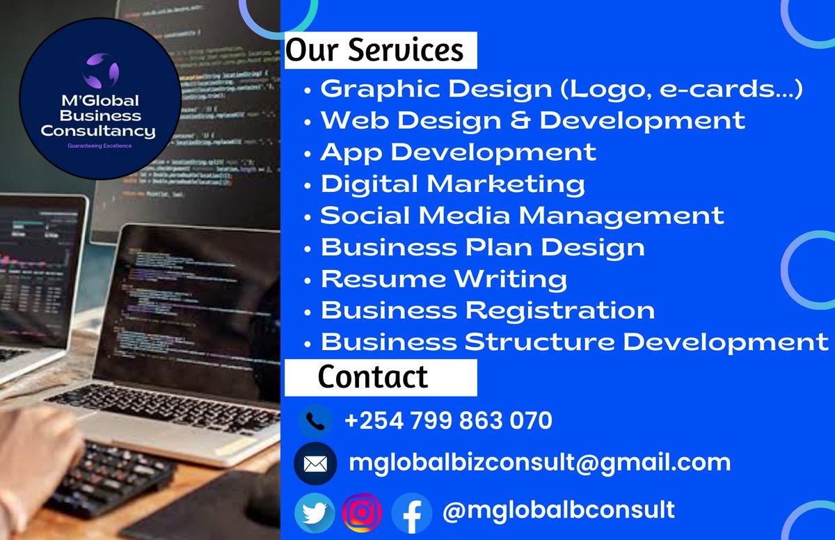 mglobalbconsult's tweet photo. Looking for top-notch #GraphicDesign , #socialmediamanagement, #Webdesignanddvptt, #Appdvpt, #DigitalMarketing , #Businessplandevelopment or #resumewriting services? Look no further! Our team of experts is dedicated to providing you with the best services! Contact Us today! https://t.co/eD7YlCnGyQ