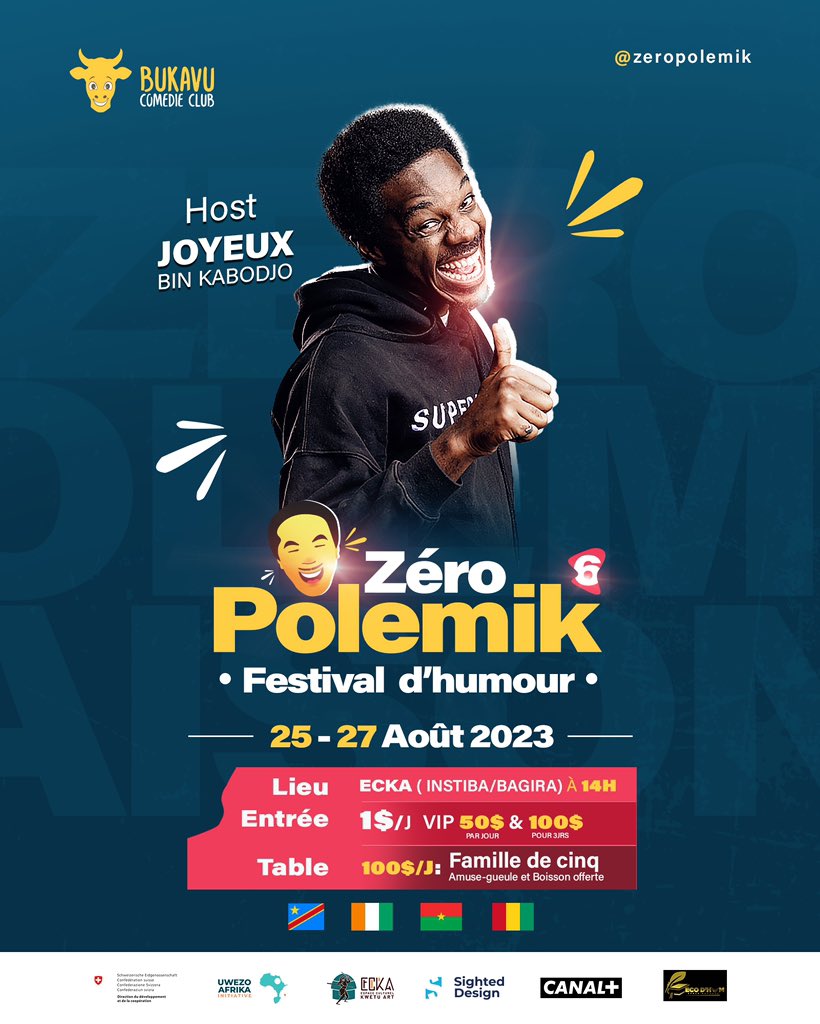 il a pourtant été en Europe 😄

Il avait promis de nous ramener de la neige et des colis de rire une fois de retour,

 <a href="/BinKabodjo/">Joyeux bin Kabodjo</a> où est la neige?

#zeropolemik #festivalhumour #rire #bukavu #rdcongo