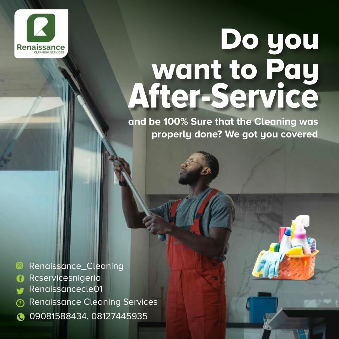 RenaissanceCle1's tweet photo. 📞 Have any questions about our cleaning services or want to schedule an appointment? Give us a call, and our friendly crew will be happy to assist you! #Rcsnigeria https://t.co/8VB8ZvZWjw