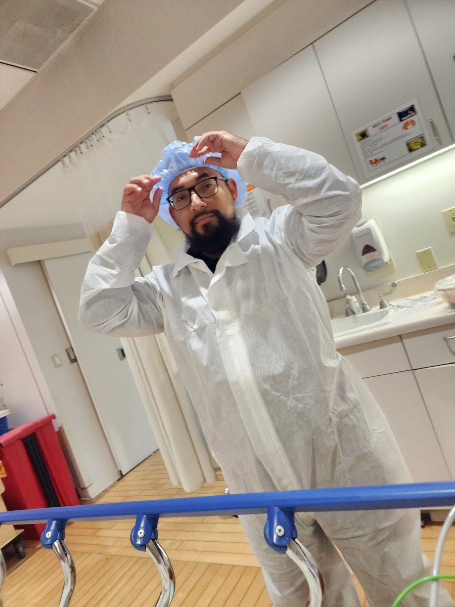 mrscavazos_'s tweet photo. Ghost buster over here, waiting to see his baby girl!! 👶 https://t.co/Vfiogul8HD