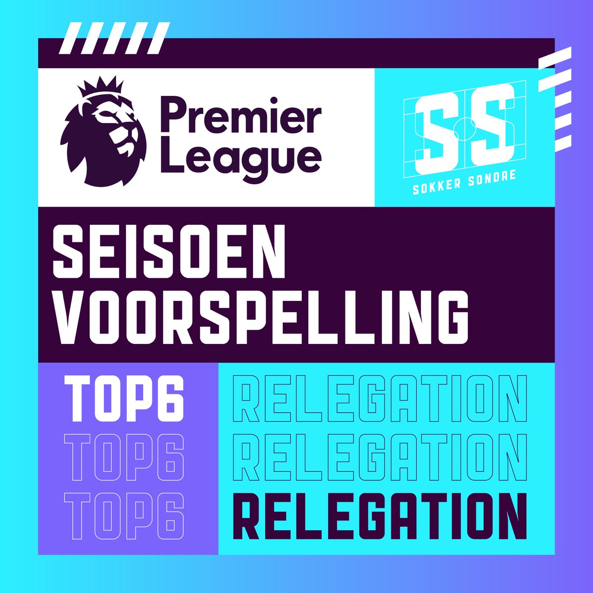 SokkerSondae's tweet image. Ons maak ons voorspellings vir die TOP 6 en voorspel ook watter spanne ons dink teen die einde van die seisoen vaarwel sal moet sê vir die PL. 
 
Laat weet ons in die kommentaar hoe julle voel oor ons keuses.🤔👀