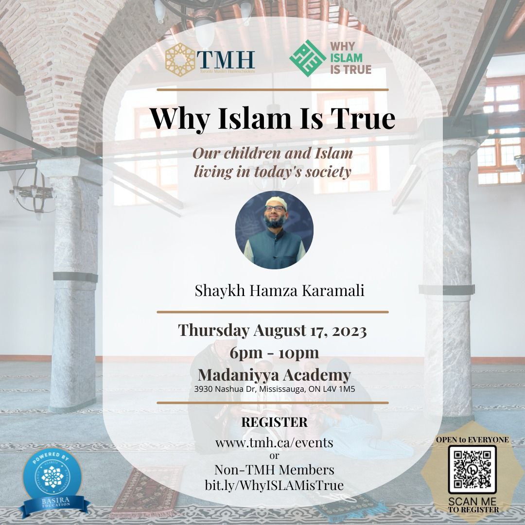 BasiraEducation's tweet photo. JOIN US ON

Date: Thursday August 17, 2023

Time: 6-10pm

Location: Madaniyya Academy, 3930 Nashua Dr, Mississauga, ON L4V 1M5

Price: $10 per person https://t.co/NOq0023V1Y