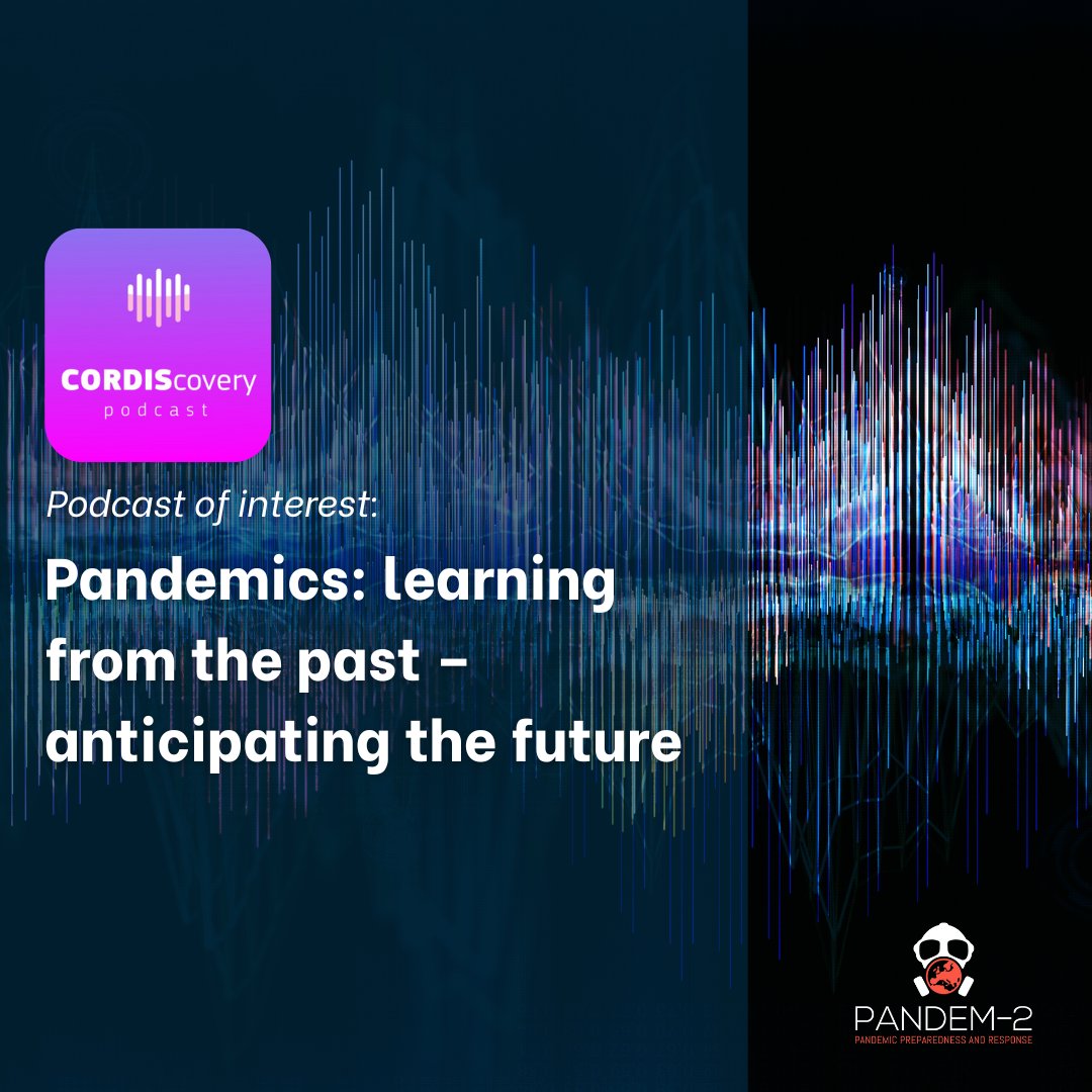 Professor Máire Connolly, coordinator of PANDEM-2, recently appeared on a CORDIScovery podcast surrounding pandemic preparedness.

🎧Listen on Spotify, Google Podcasts or Apple Podcasts.

❓More information: cordis.europa.eu/article/id/445…