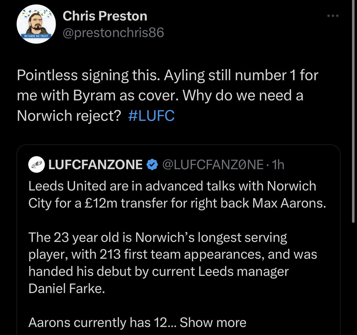 Chris tweet media
