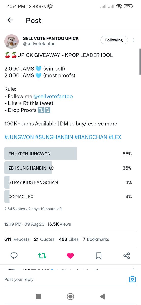 stellarhanbin's tweet photo. @sellvotefantoo #SUNGHANBIN #성한빈 https://t.co/RJ1chneN6n