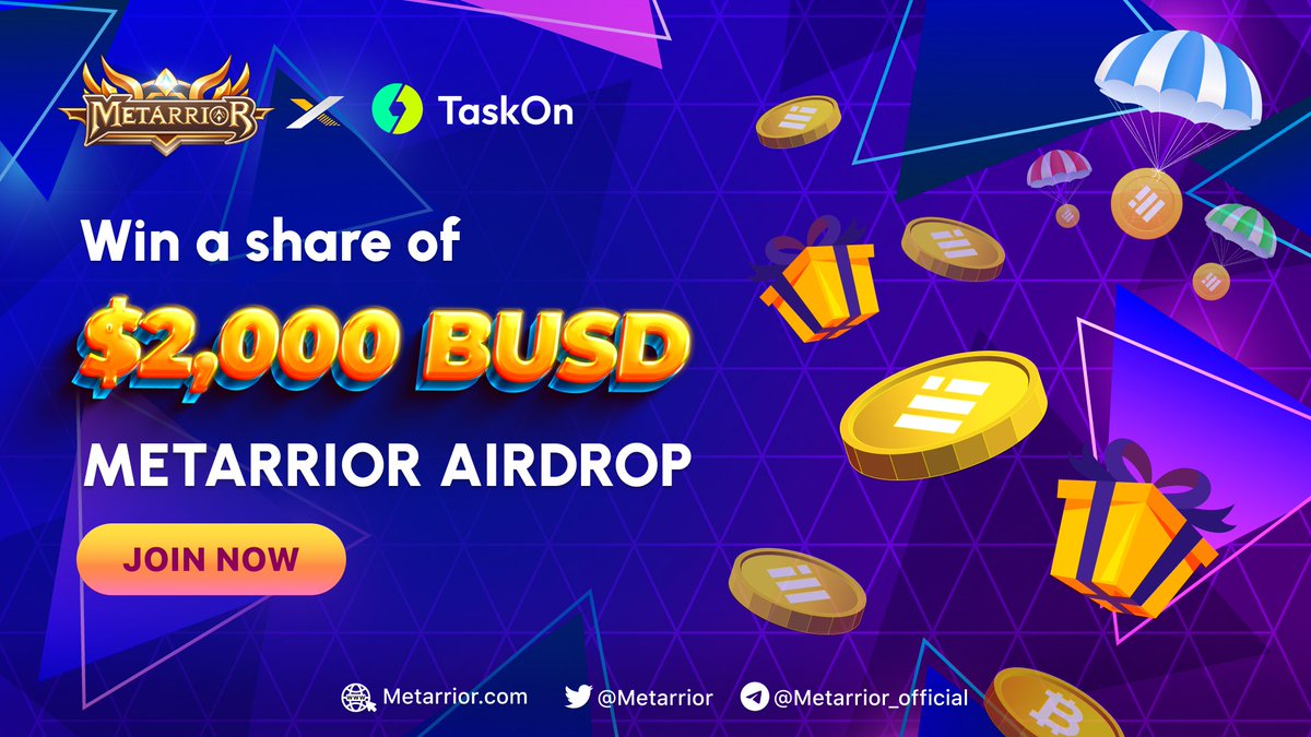 metarrior's tweet image. 👑METARRIOR’S $2,000 TASKON AIRDROP BEGINS!

Join our TaskOn Airdrop now to win up to $2,000 rewards: taskon.xyz/campaign/detai…

For more info, visit here: metarrior.substack.com/p/metarriors-2…
#metarrior #metafe #web3game