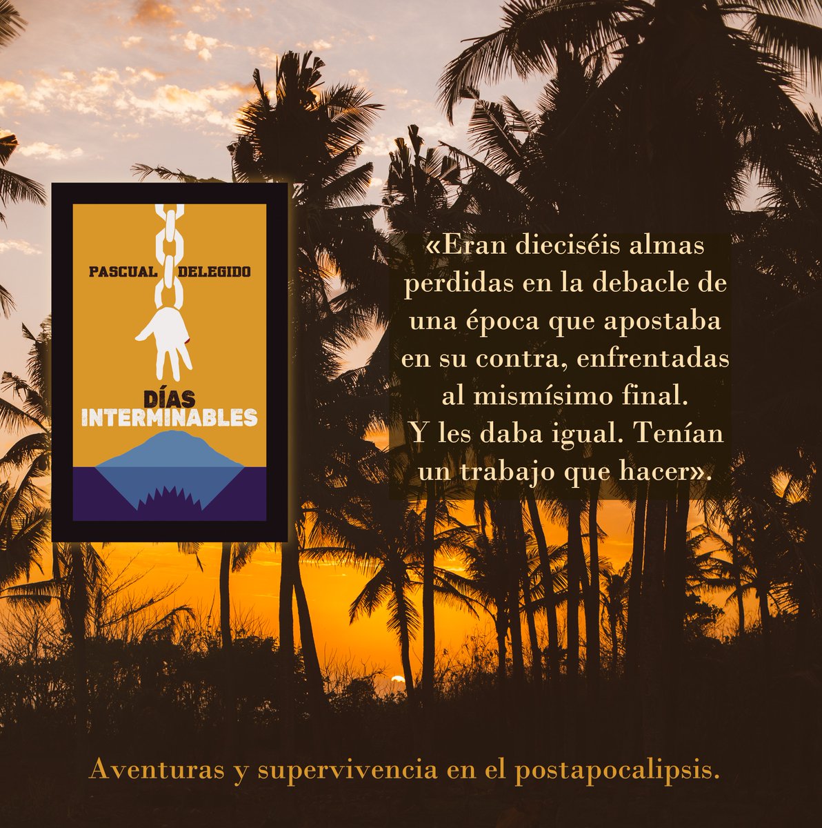 📖 Mi nueva novela #DíasInterminables⛓️ ya se puede conseguir en tapa blanda a 11,99, en eBook a 2,99 y gratis con #KindleUnlimited. 
¡Y pueden leerse los tres primeros capítulos gratis!
➡️ amzn.eu/d/eG1dpvI

Además, participa en el #PremioAmazon 🤩

📸Roman Odintsov