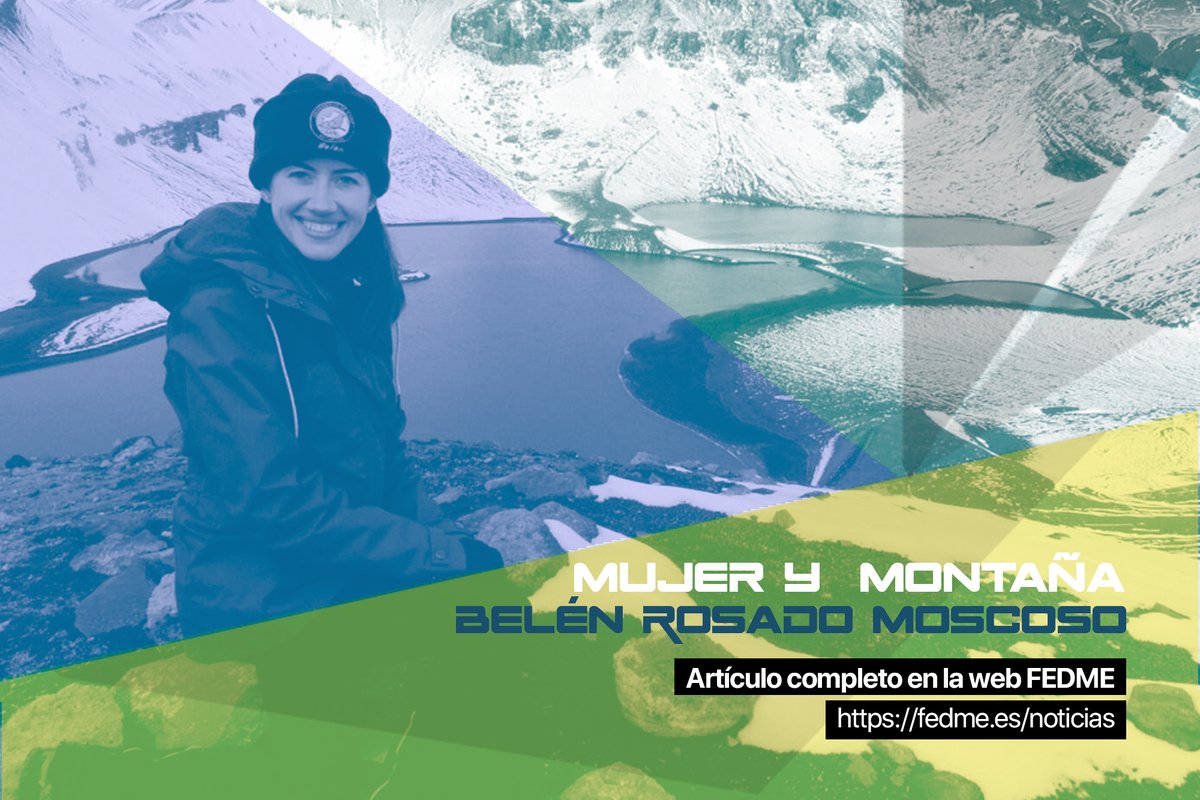 #MujeryMontaña2023 → 🙋 Mujer, montaña y ciencia.

👉  Belén Rosado Moscoso

📰 👀 → fedme.es/mujer-montana-…

<a href="/deportegob/">CSD</a> <a href="/depespana/">ADESP - Asociación del Deporte Español</a> <a href="/beln_rosado/">Belén Rosado</a>
#mujerymontaña #responsables #deporte #somosmontaña #montañaESP