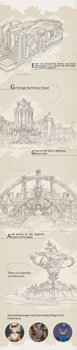 GenshinImpact's tweet photo. The Steambird Special Edition I: The Terrestrial Sea, Origin of All Waters #GenshinImpact

Hello Travelers~ There are many mysterious things waiting to be discovered in the waters of Fontaine. Let's find out more!

Recently, a certain publication is very popular among adventurers who are about to leave for Fontaine. It is said to be the special edition of The Steambird. Let's discover what's new together!

See Full Details: https://t.co/clhk8umCcD