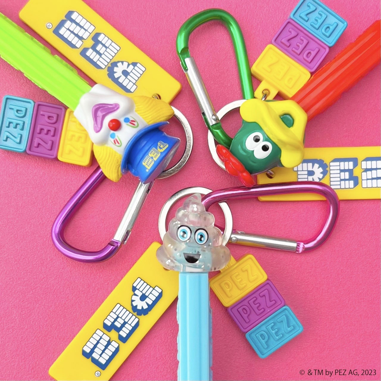 PEZ キーチャーム ペッツ Girl Boy Duck Elephant Rabbit