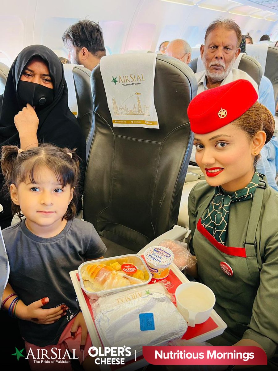 airsial's tweet photo. AirSial X #OlpersCheese

Nutritious Mornings have become quite a norm as we serve 'Chicken Deluxe Croissant Sandwich made with Olper's Cheese' on selected domestic flights✈️
*Limited Time Offer*

#AirSial - The Pride of #Pakistan #PakistansMostHospitableAirline #olpers https://t.co/QwYtgsW8iQ