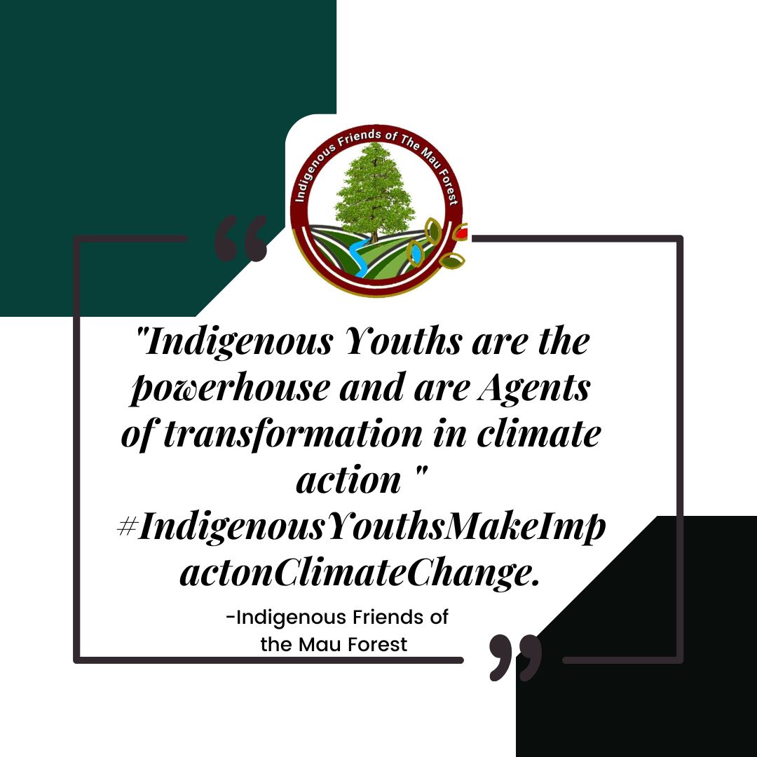 "Indigenous Youths are the powerhouse and are Agents of transformation in climate action "
#IndigenousYouthsMakeImpactonClimateChange.