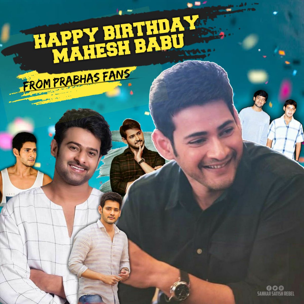 ManuPrabhas10's tweet photo. Happy Birthday to the Epitome of Gentleman &amp; Superstar @urstrulyMahesh sir♥️🤗
Wishing you a year packed with happiness, peace &amp; good health 🤗 Best Wishes Prabhas Fans🫶
#Karnataka✨
#HBDMaheshBabu https://t.co/B6K9oZOFRa