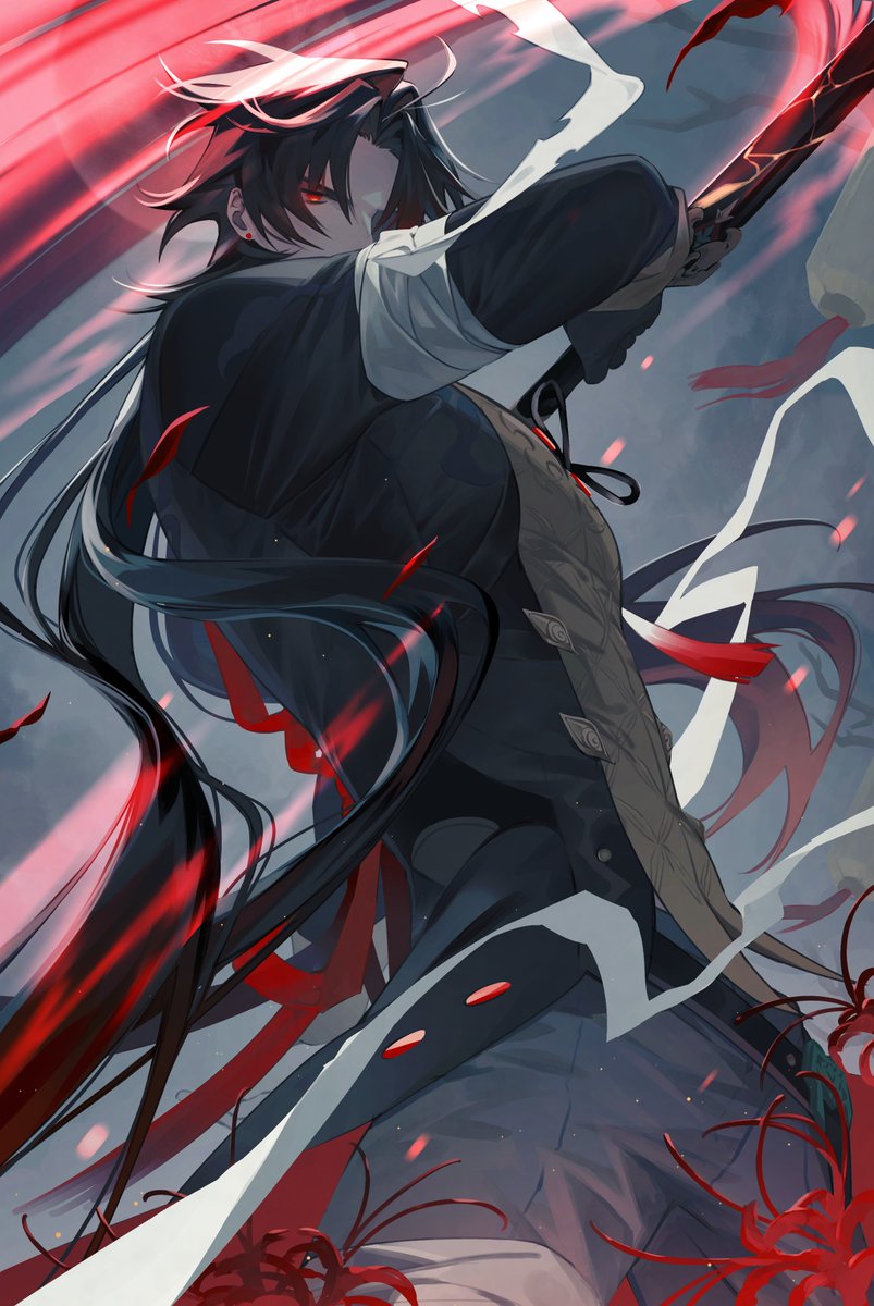 __ueee's tweet photo. Taste of Death⚔️
#Blade #HonkaiStarRail #FanArtContest https://t.co/ezXLyiyRlC