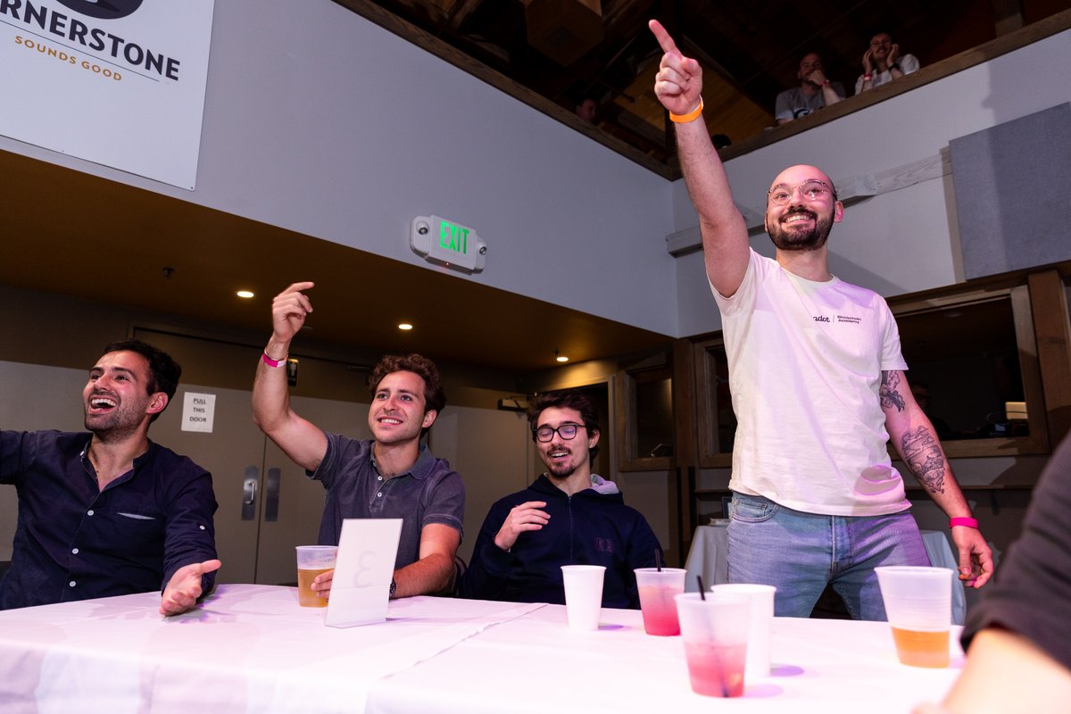 AcademyPolkadot's tweet image. 🎓Excitement is in the air as we gear up to celebrate the graduation of our incredible students from the #PolkadotBlockchainAcademy

🎉 But before the big day, we had a pre-celebration with an exciting trivia night filled with laughter, camaraderie, and friendly competition.