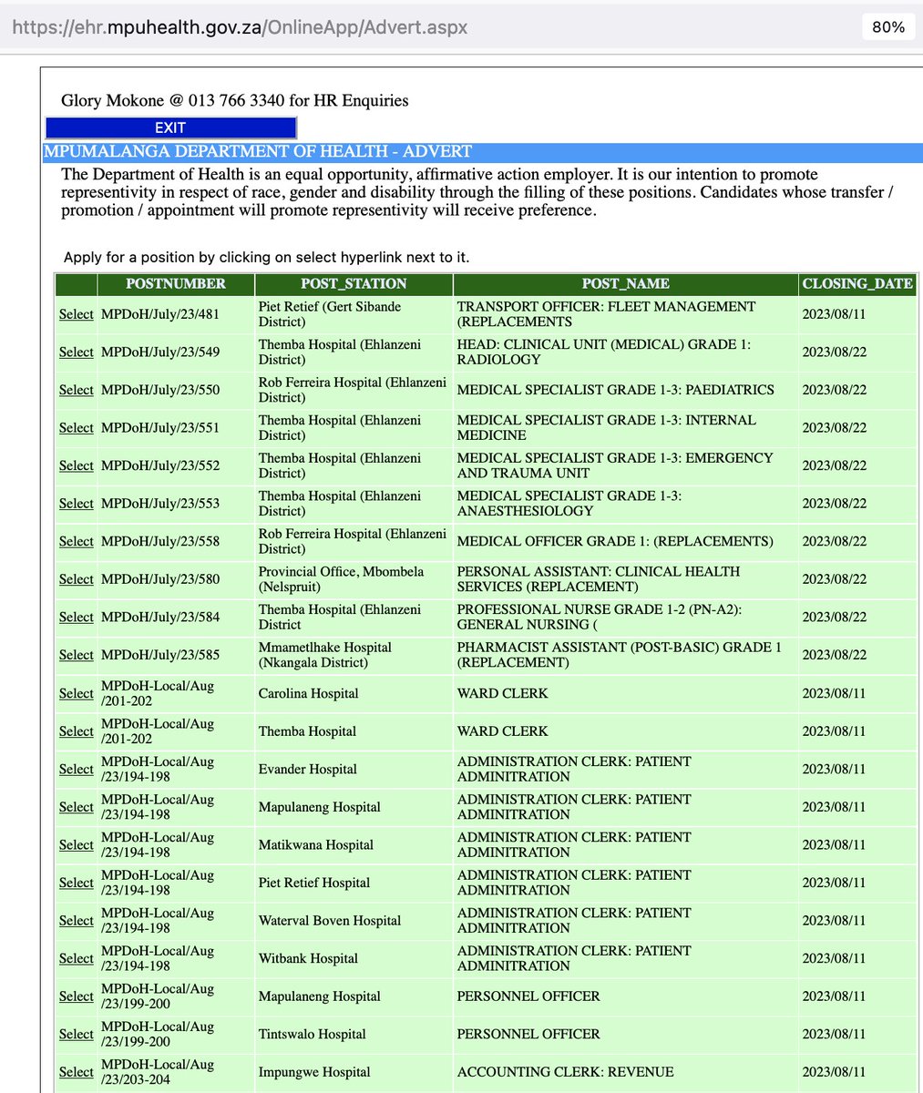 LeBkay247's tweet photo. #HappyNationalWomensDay - The Department of Health is looking for suitable candidates to fill these advertised posts.  The closing dates are 11 &amp; 22 August 2023. STRICTLY ONLINE APPLICATIONS ONLY. https://t.co/c1mS8x4iAn… Giving up is never an option. APPLY NOW!!! https://t.co/LSypWaIAA1
