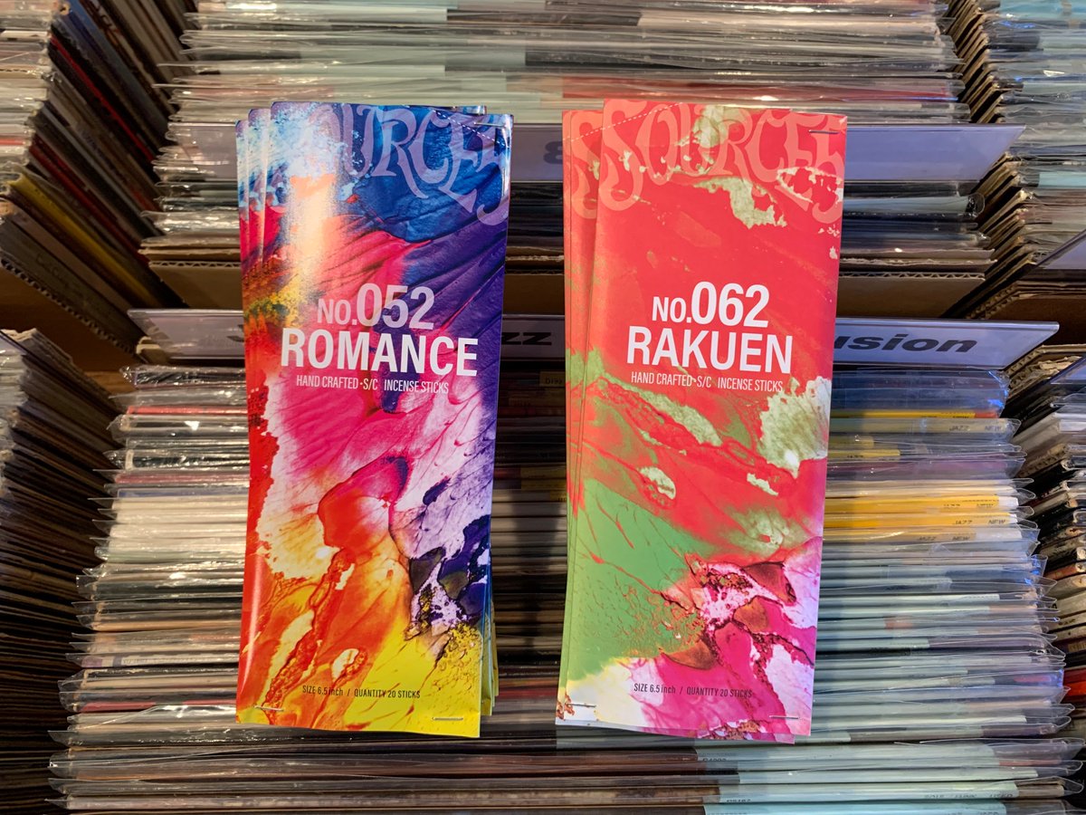 proceed_sendai's tweet photo. MADE IN SENDAI CITY🟢　#source5 お香 再入荷です！前回入荷時に人気だったROMANCEとRAKUENの2種類。是非店頭で✔️

本日も20時までお待ちしてます！

#proceedmusicstore https://t.co/CnuG6uxFBq