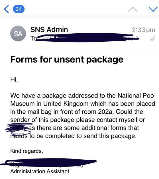 Just another day in the <a href="/UTAS_/">University of Tasmania</a>  Biology department 😂💩