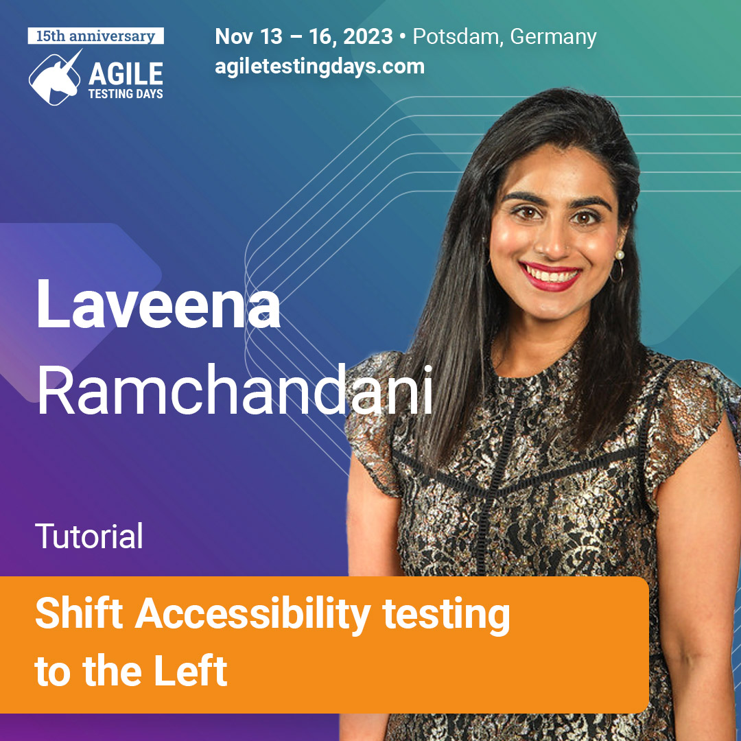 In this workshop you will learn all about accessibility and the best practises, ready enough to take them back to your current work place and make your teams more socially aware.
➡️ bit.ly/45zIMiU

<a href="/Laveena_18/">Laveena</a> 
#AgileTD #Accessibility #Testing