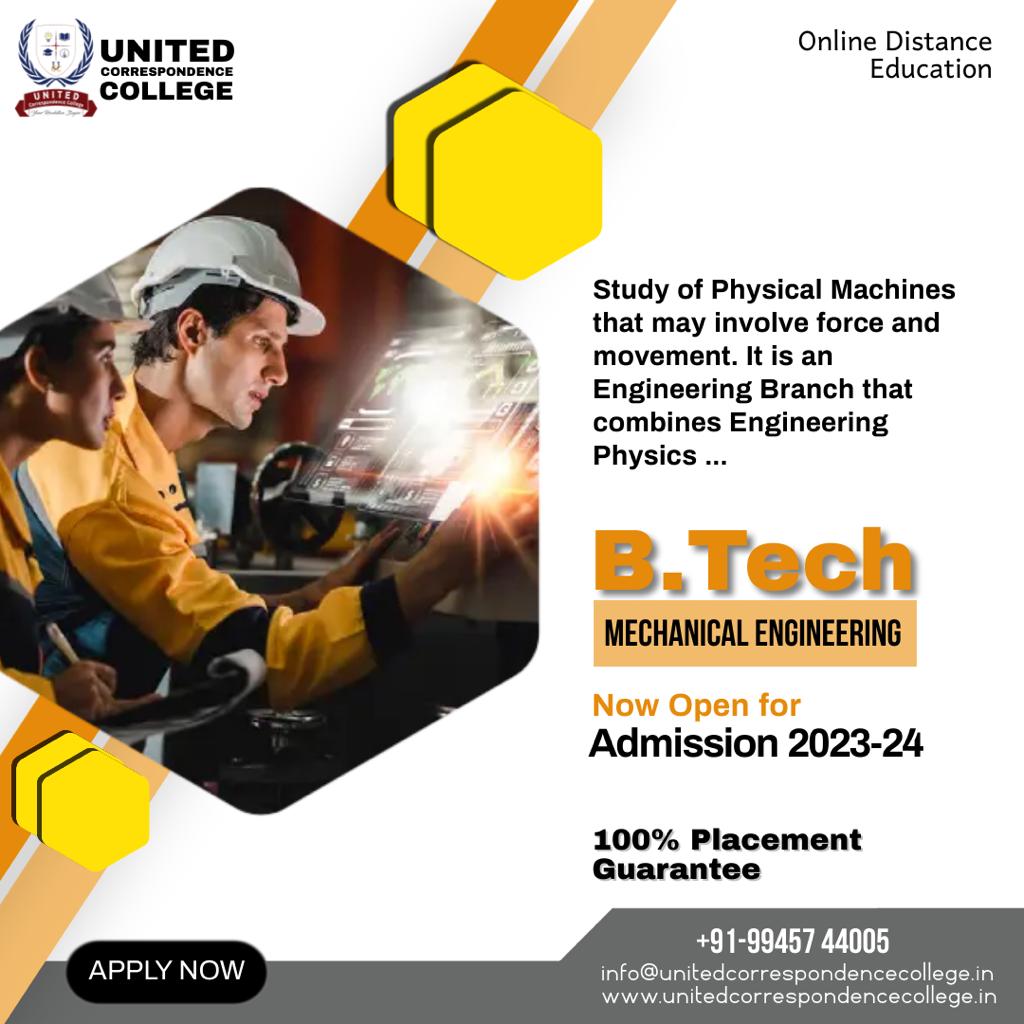 UnitedCorrespo1's tweet image. &quot;Complete your &quot;B.Tech in Mechanical Engineering&quot; while continuing your job&quot;

contact now: wa.me/+919945744005

Learn More: unitedcorrespondencecollege.in

#BTech #Btechadmissions2023 #BTechAdmissions #onlinebtech
#btechdistance #BachelorofTechnology #technology