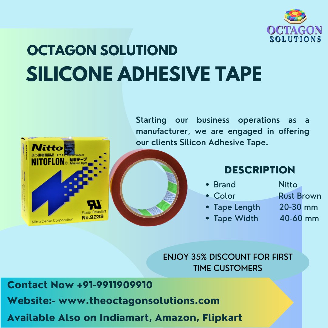 #nittotape #nittotapes #3msiliconetape #adhesivetape #adhesivebackedtape #siliconetape #adhesivesiliconetapeVisit 
This Site:-  theoctagonsolutions.com
Amazon - amazon.in/dp/B0C1S9B6K9?…