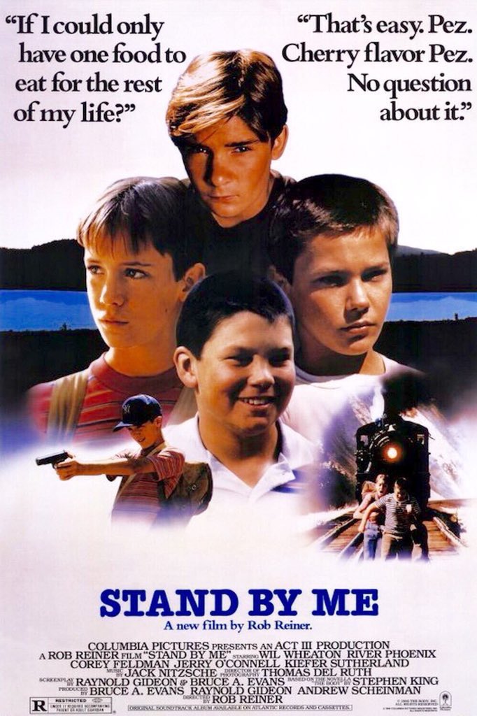 FilmNewsNos's tweet photo. 🎬MOVIE HISTORY: 37 years ago today, August 8, 1986 the movie ‘Stand By Me’ opened in theaters!

@Corey_Feldman @wilw #RiverPhoenix #JerryOConnell @RealKiefer #CaseySiemaszko #JohnCusack #MarshallBell #FrancesLeeMcCain #GaryRiley #BradleyGregg #BruceKirby #StephenKing @robreiner https://t.co/EP4vmVtVkD