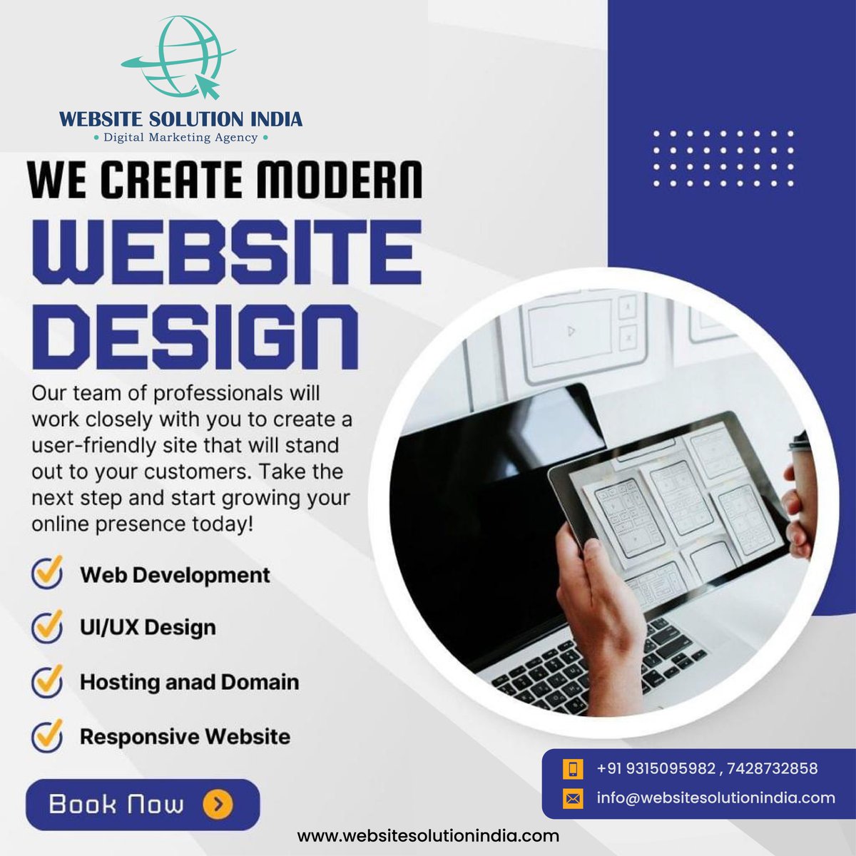 WebsiteSoluti10's tweet image. 🔥 Ignite your online journey with Website Solution! We craft more than websites – we create experiences. Elevate with SEO, trend with SMO, conquer with digital marketing. Join the digital revolution today! 🚀 #WebsiteSolution #DigitalRevolution