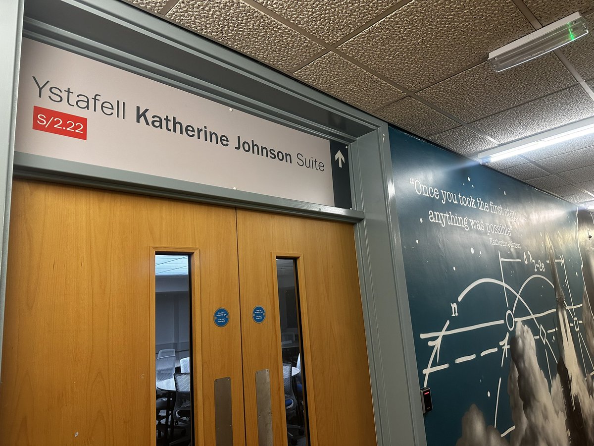 CharlBalcombe's tweet photo. Chuffed to see our Katherine Johnson Teaching Space murals and signage finally finished ready for the new Semester!
#COMSC https://t.co/o2CUHwz6kH