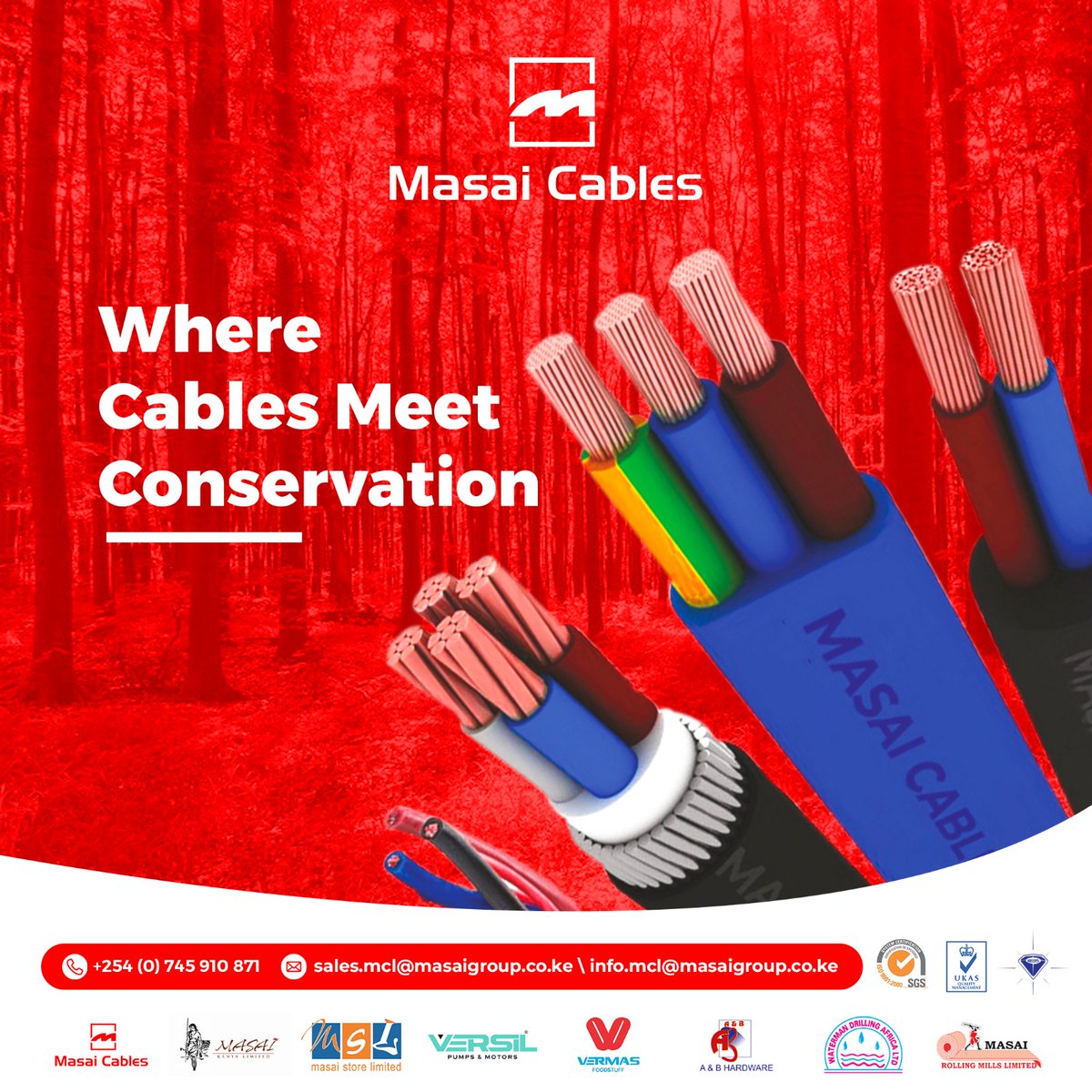 Powering progress with a conscience! 
 - Voted Best Cable Manufacturer in Africa! 🏆🌍 
Building Stronger Connections... 

#MasaiCables #EcoConsciousness #PoweringProgress #ACOYAAwardWinner #BestCablesAfrica #TopCableManufacturerAfrica