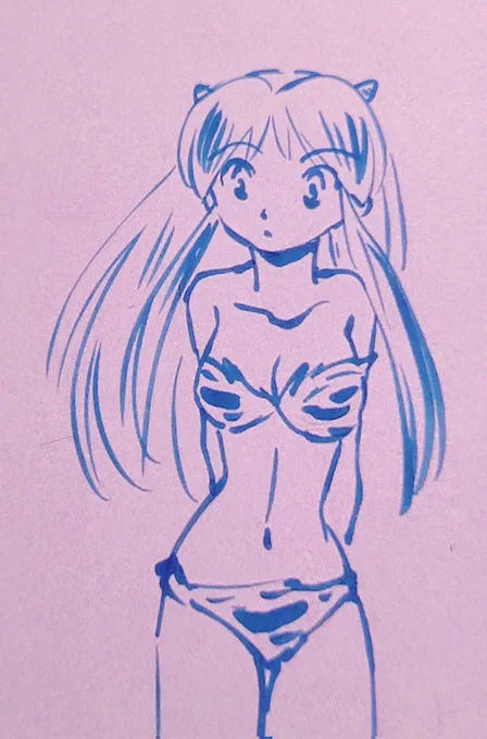 ラムちゃん コピック一発描き