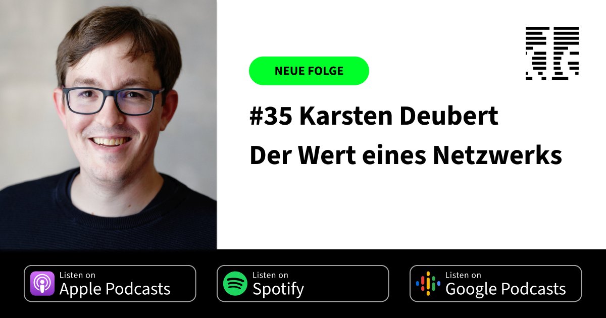 🚨 NEUE FOLGE ONLINE 🚨
Ich habe mich mit @kdeubert  getroffen um mit ihm über sein Unternehmen, seinen  Weg in die Selbstständigkiet, Musikproduktion und den Wert eines  Netzwerkes zu sprechen.

🎧 -> devenv-podcast.de/35-karsten-deu…

Viel Spaß ✌️
