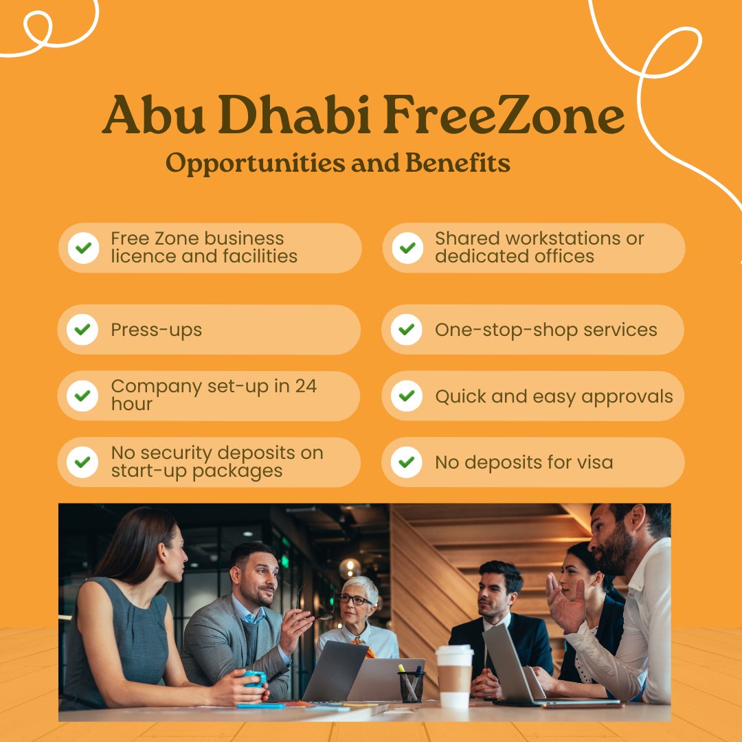Opening your venture in Freezone(s) in Abu Dhabi brings a world of incredible opportunities and unparalleled benefits. Here's why you shouldn't miss this chance.

#AbuDhabiFreezone
#BusinessInAbuDhabi
#FreezoneAdvantages
#InvestInAbuDhabi
#BusinessInAbuDhabiFreezones
