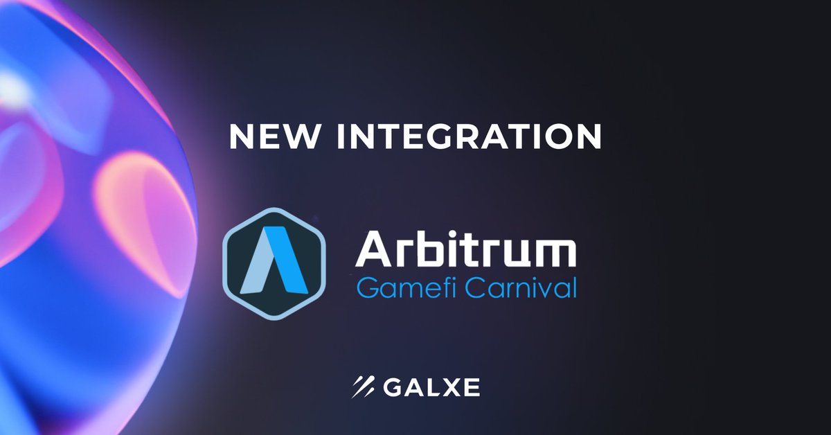 ARBGAMEFI's tweet photo. 🎊Congratulate 
Arbitrum Gamefi Carnival and GALXE reached a strategic cooperation welcome. We will collaborate on the marketing, growth and analytics aspects of Web3.

#Arbitrum #GALXE #NFT https://t.co/hgeDagcJcm