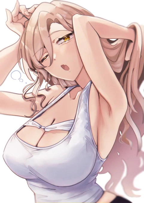 寝起き支度中  #ソシ絵ール