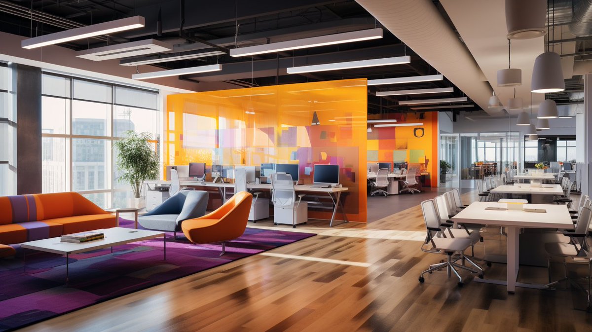 AdzeDesigns's tweet photo. Open floor plan or Activity-Based Workplace? The latter offers a balance between collaboration and individual focus. #WorkplaceDesign #Productivity #Focus #office #interiordesign https://t.co/5HksfnFUfM