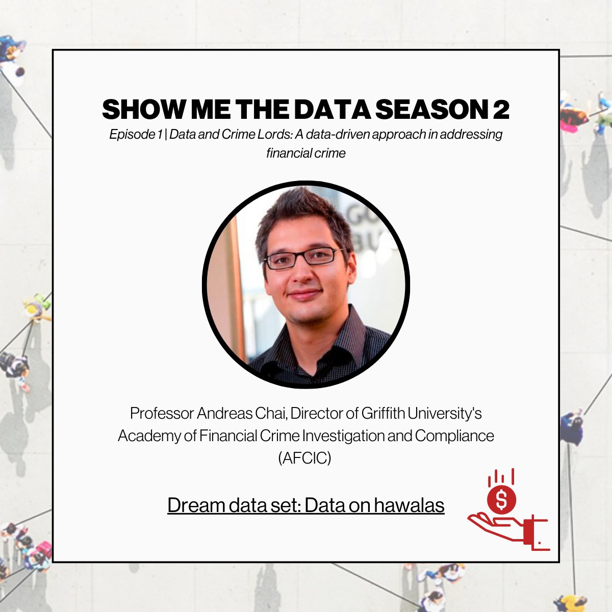 🌟 Trivia time! From Season 2, Episode 1 on The #ShowMeTheDataPodcast, what did Professor Andreas Chai (@andreaschai1) say his dream data set was? If you said 'hawalas,' you're right! Listen to the podcast again here to learn more about hawalas: ridl.com.au/show-me-the-da… 🎧