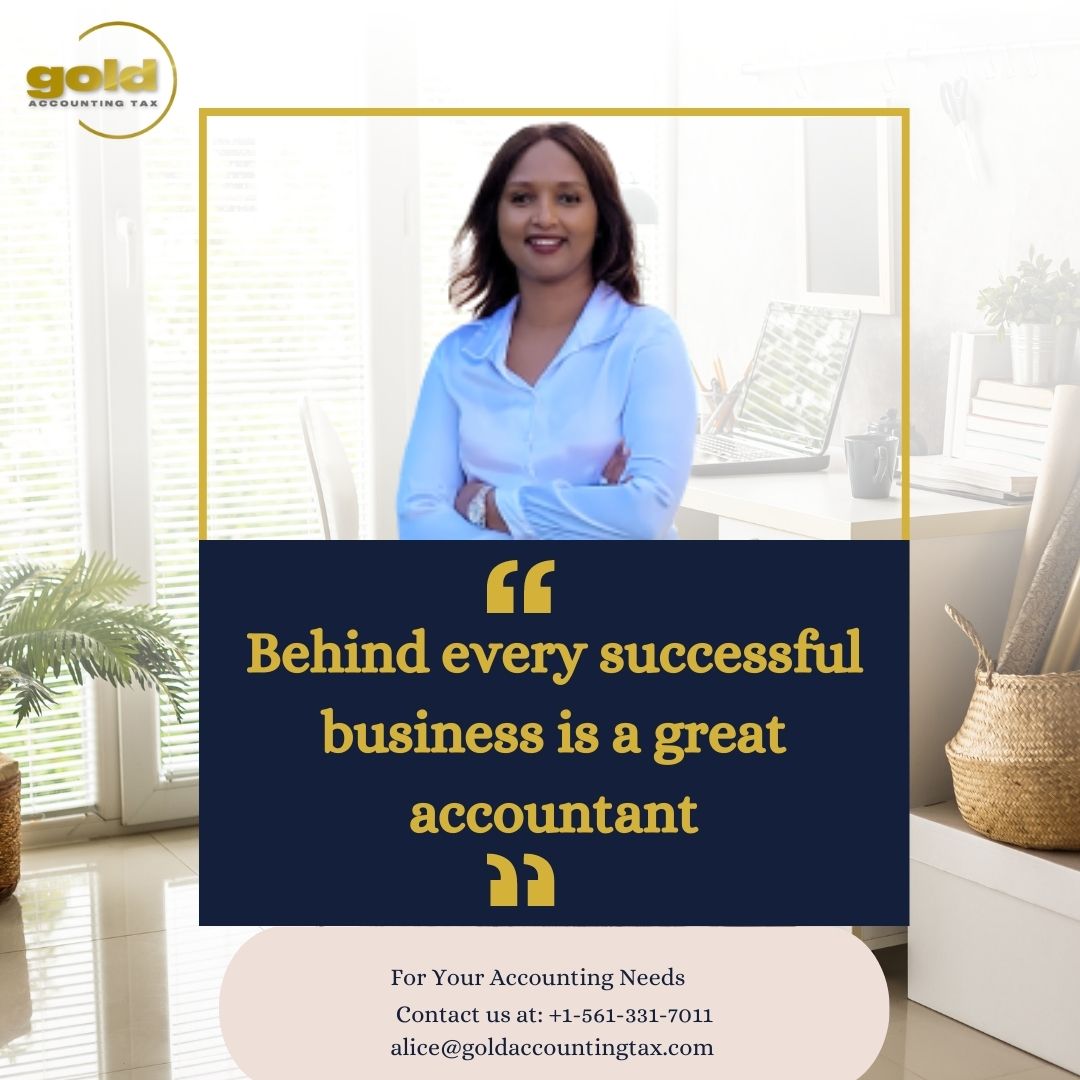 'Behind every successful business is a great accountant.'
What we do: #accounting #taxplanning #taxpreparation  #virtualcfoservices
For: #floridarealestate #realestateagents #realestatebrokers #realestateinvestors #constructioncompanies #propertymanagers

📞 + 1 561 331 7011