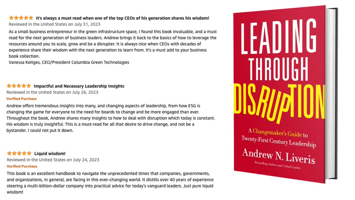 Reviews are coming in, and I am thankful to see the kind words left by those who found my book helpful. My hope is this book gives leaders a new leadership paradigm for resilience and agility in a rapidly changing world > bit.ly/44SmRCS