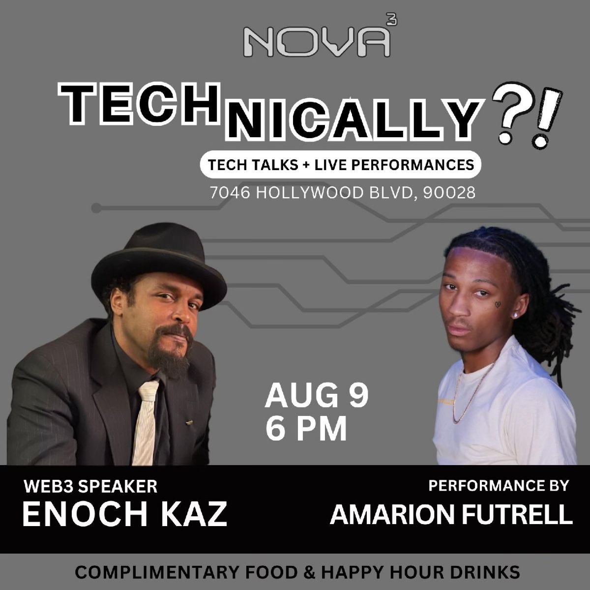 🔥✨Tomorrow night, LIVE onstage from @Nova3_io, meet our founder @KazEnoch! He’ll be talking about how we’re working to to change the landscape of neurodivergence in #WEB3 and beyond! RSVP with the link below: eventbrite.com/e/technically-…