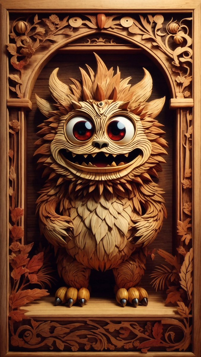 🪵Wood Cut🪵
Available on Verified <a href="/rarible/">Rarible</a>
Blockchain : Polygon
>>>>>>>
((Good Morning 😃 i wish you have a wonderful day 🌹🙏))
The Above sentences were from a cute monster👹 in wood cutting style 😍 
>>>>>>>>>
#nftcollectors #rarible #NFT #rariblenft
>>>>>>>>
Link in replies👇