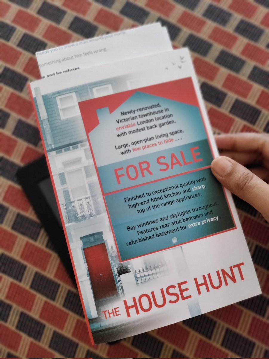 As ever, <a href="/chrisewan/">Chris Ewan</a>'s writing is hugely addictive and I'm thoroughly hooked to #thehousehunt which comes out later this month! Short, pacy chapters, a beautiful house in London and a very sketchy stranger. It's very Yumm! Thanks so much <a href="/josietturner/">Josie Turner</a> for this stunning book. 🙏📖