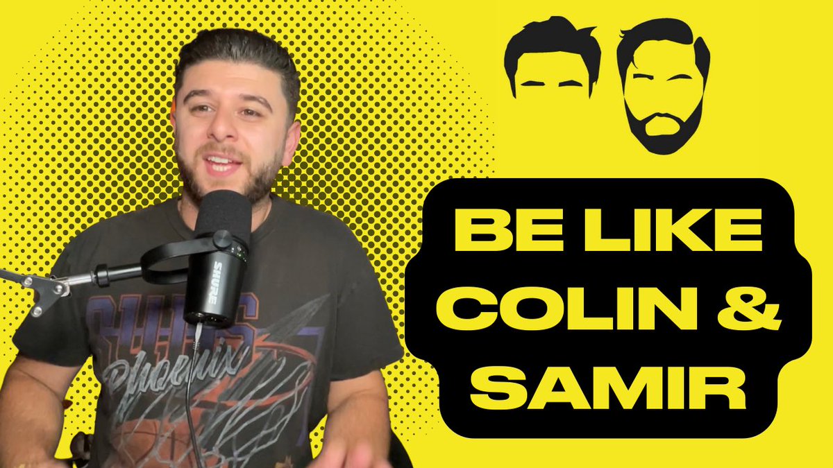 Colin &amp; Samir are two of my favorite content creators ever. 

I’d love to be just like them. 

I talked about it on YouTube: youtu.be/1nQH2U0VIsY